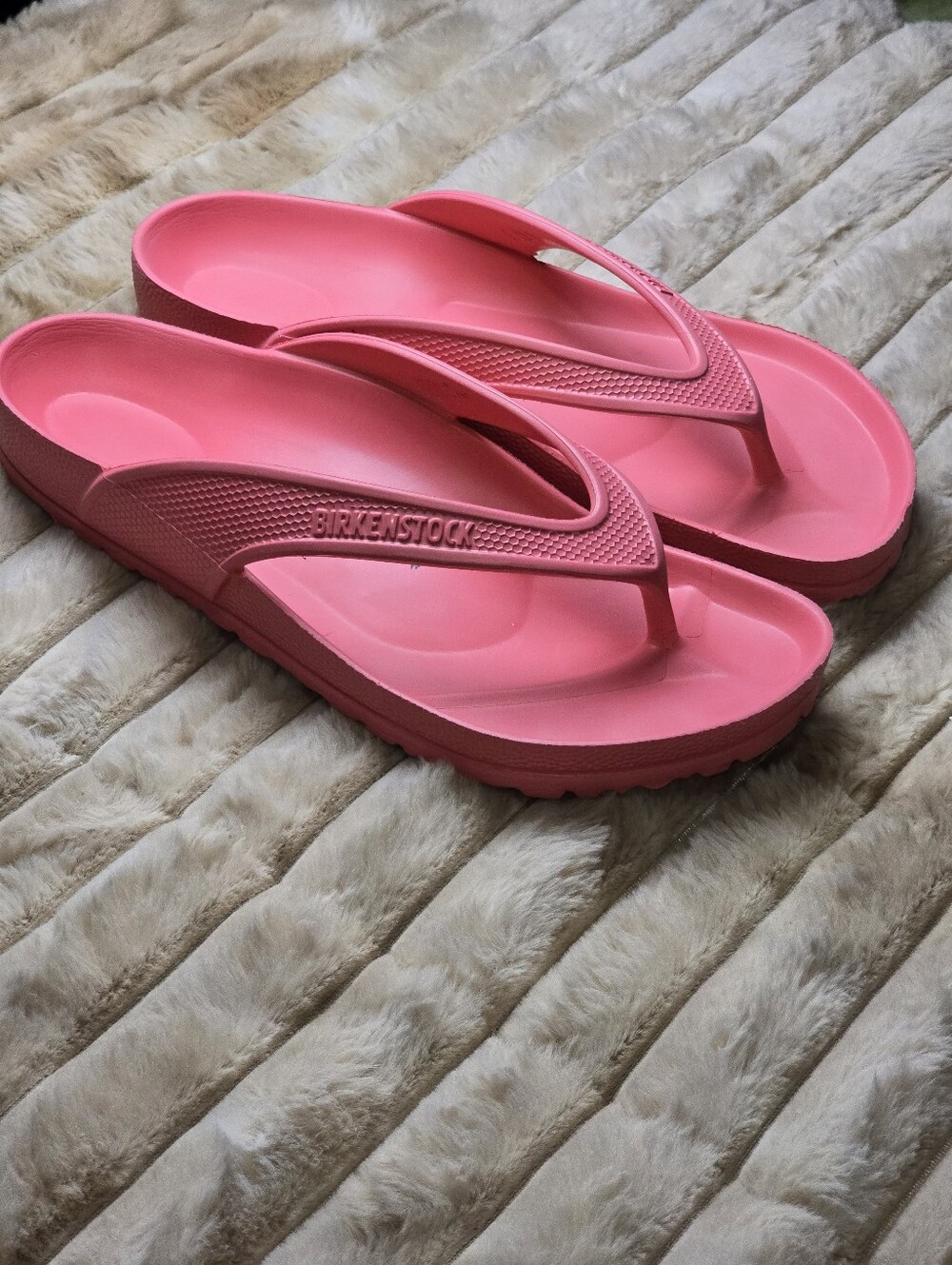 Birkenstock Women’s Coral Pink EVA Flip Flop Sandals